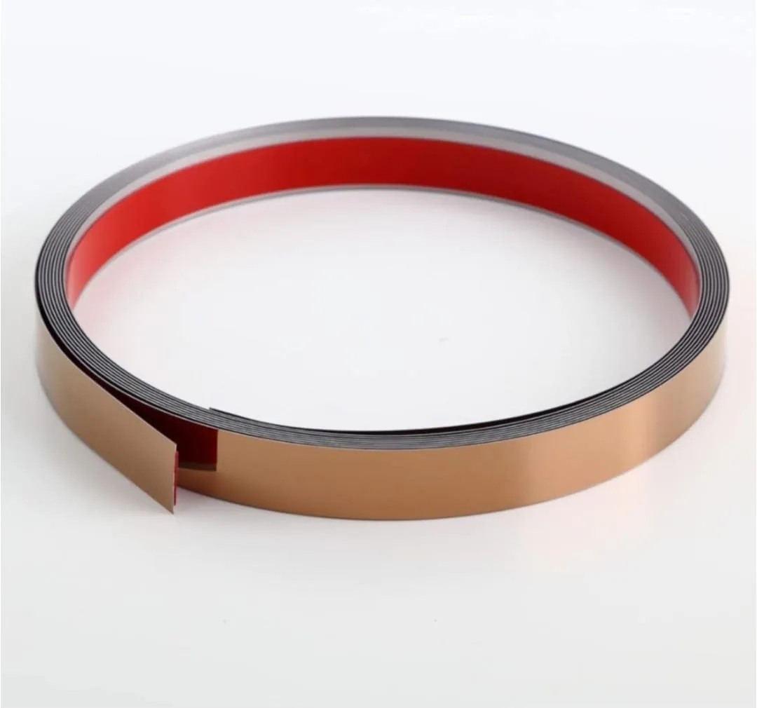 Self-adhesive strip — rose gold roll